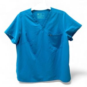 FIGS Catarina scrub top size 3X blue shirt